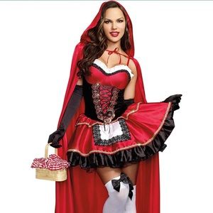 Dreamgirl Women's Adult Fashion Sexy Little Red Riding Hood Costume
